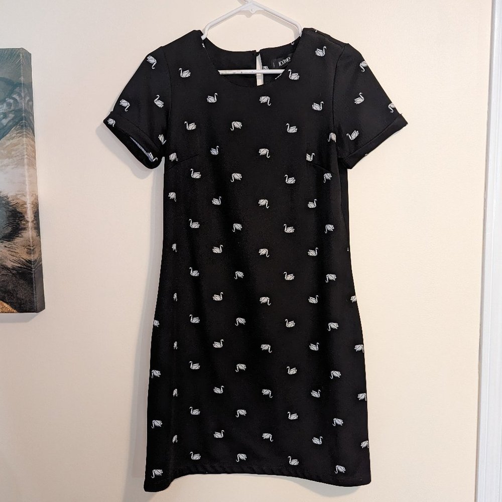 Simons Icône Origami Crane Mod Style Mini Dress